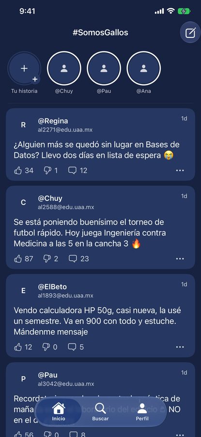 Feed de #SomosGallos