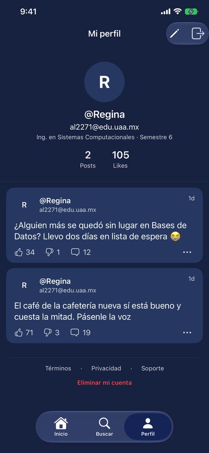 Perfil de usuario